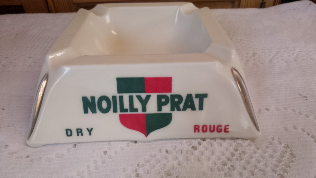 French Vintage Noilly Prat Dry Rouge Ivorex LARGE  Ashtray Man Cave