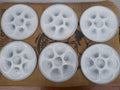 Set of 6 Vintage French Grey Oyster Plates 9.5ins 24cms Orchies Moulin Des Loups