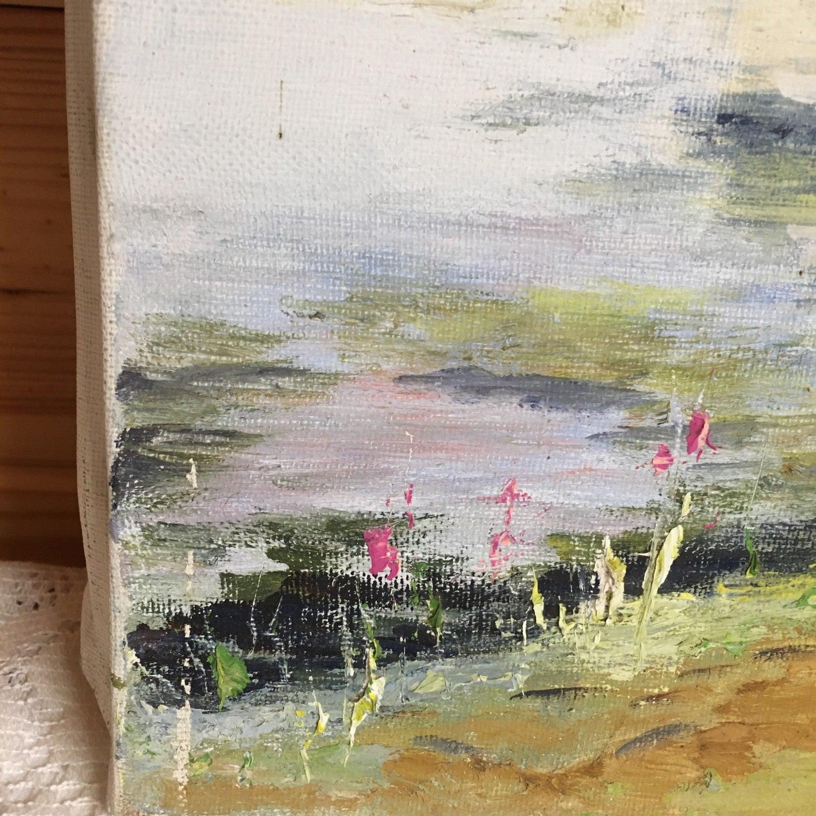 French Naive Vintage Oil Painting French Chateau On The River Signed by L Wuyts?