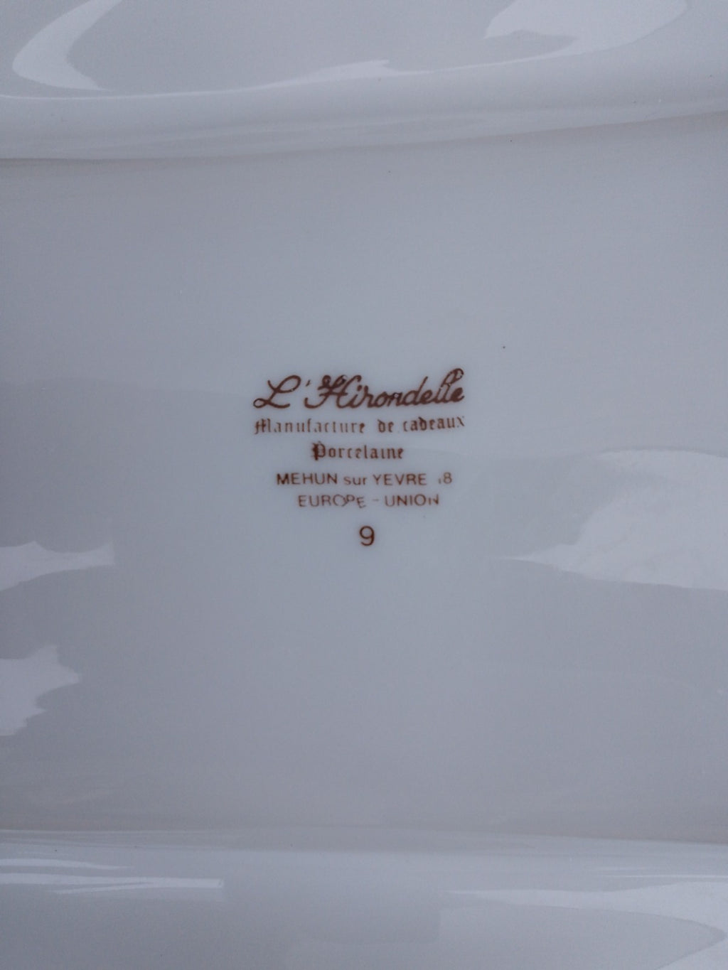 Vintage French Asparagus Server Platter / Plate France L'Hirondelle Porcelain