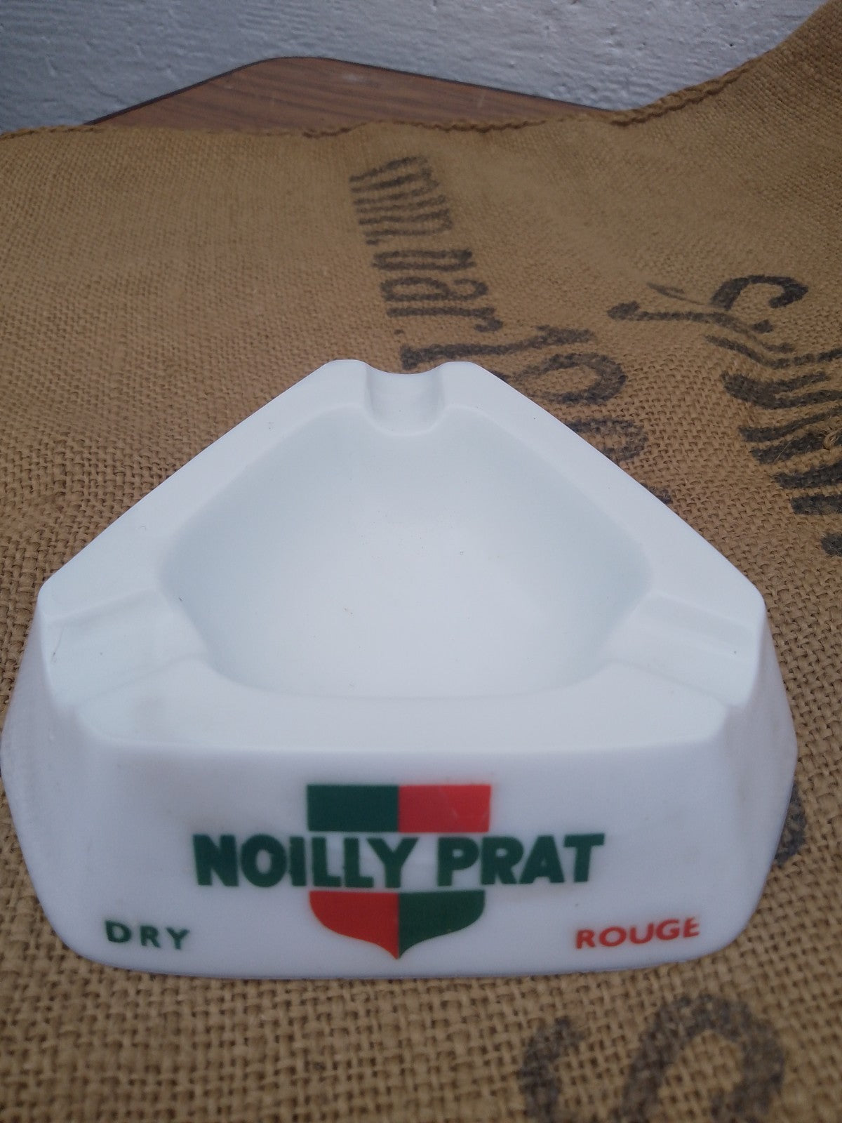 Vintage French Noilly Prat ashtray Opaline Opalex France