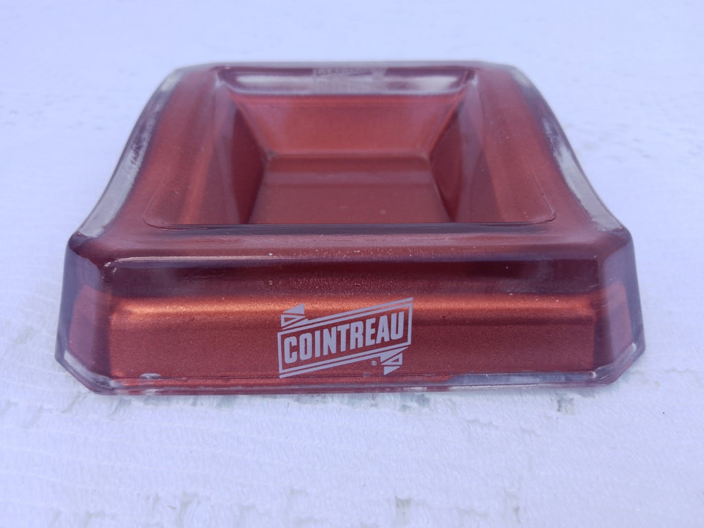 Vintage French COINTREAU Glass orange advertising ashtray Bar Pub Man Cave
