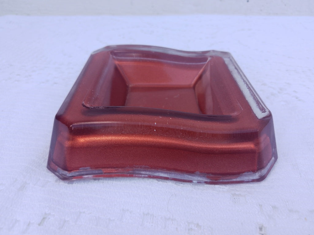 Vintage French COINTREAU Glass orange advertising ashtray Bar Pub Man Cave