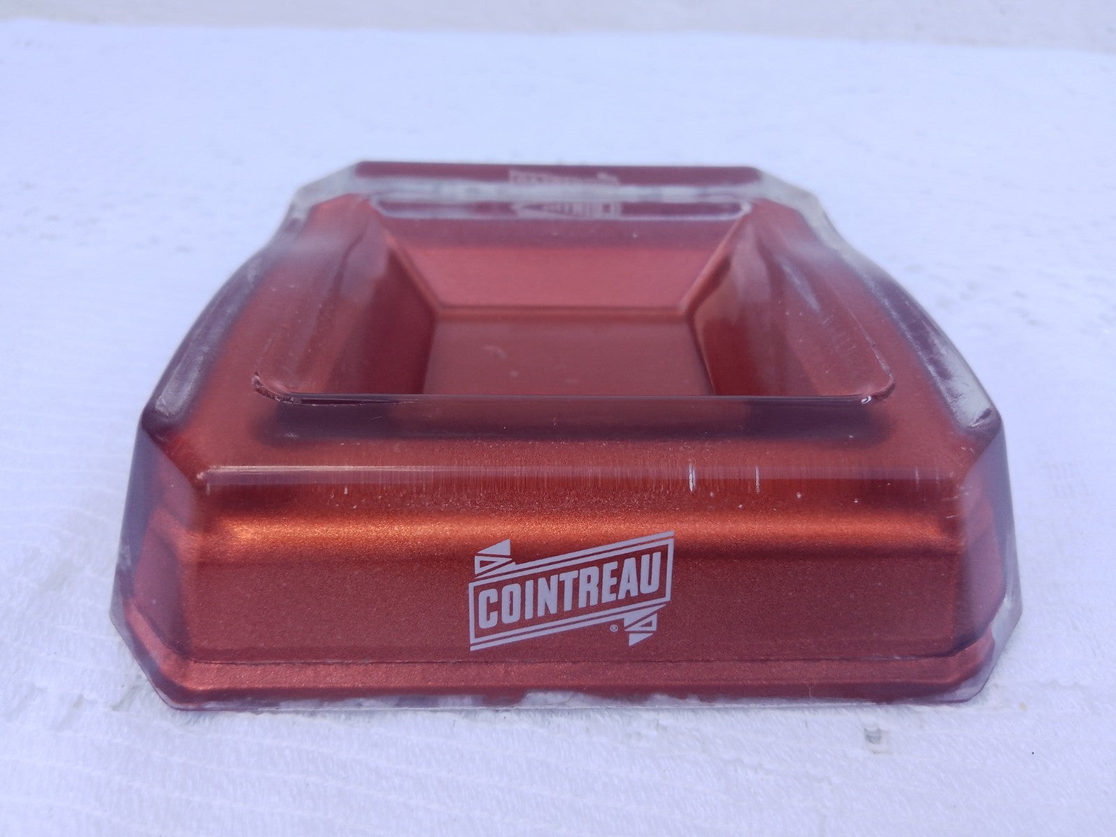 Vintage French COINTREAU Glass orange advertising ashtray Bar Pub Man Cave